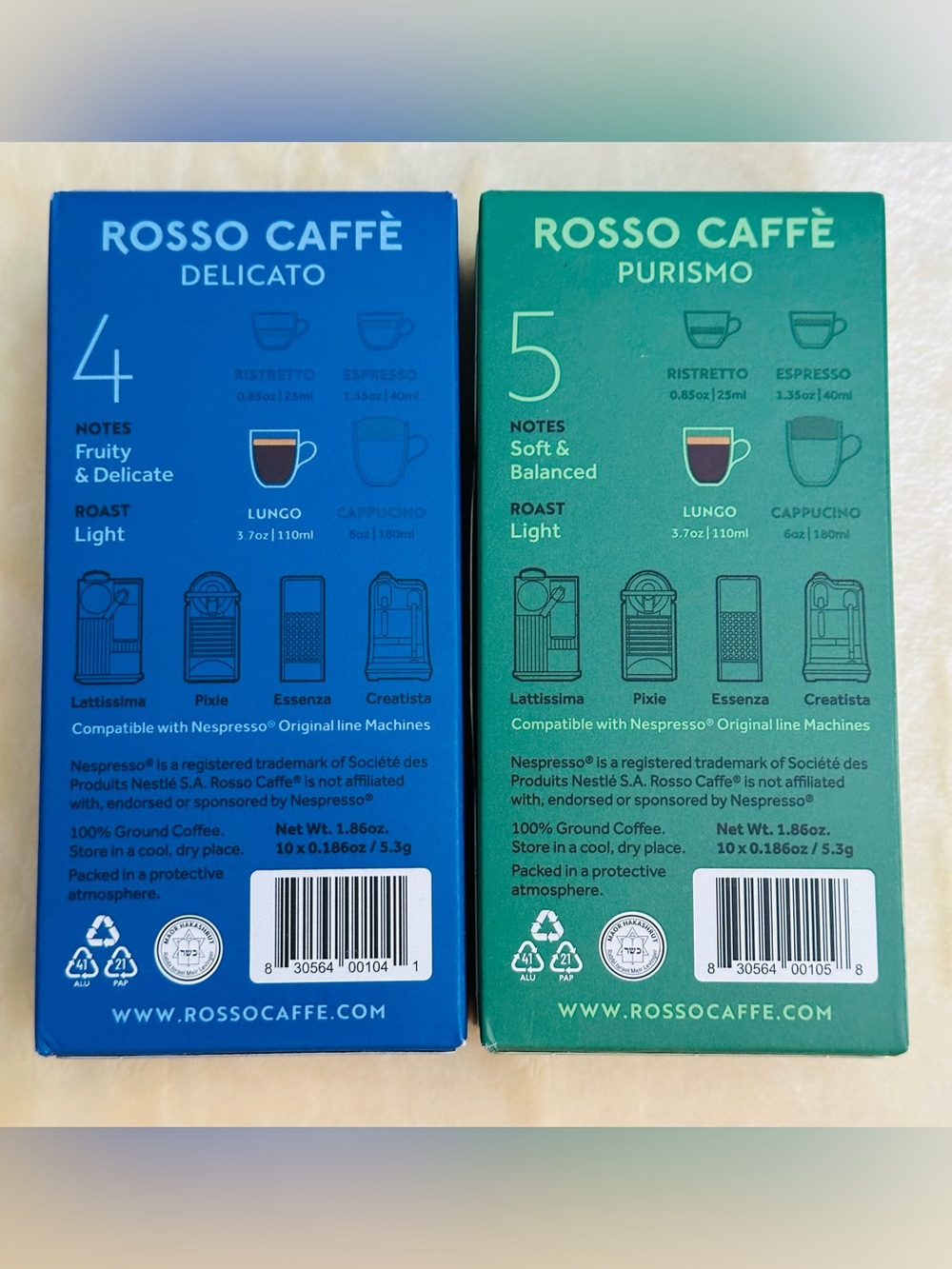 Rosso Caffe Original Collection ~9 Variety Packs For NESPRESSO Original Machines - Picture 10 of 14